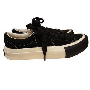 MATNUT Unisex Black/White Canvas Sneakers (Tween) Like New